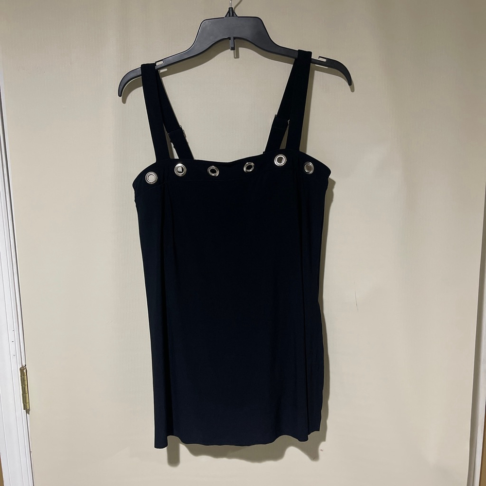 Magicsuit Black One Piece Swimsuit Silver Grommets US 10